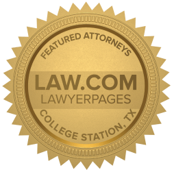 Featured College Station TX Accident Lawyers Badge