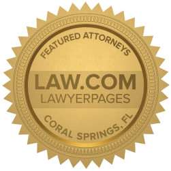 Featured Coral Springs FL Accident Lawyers Badge