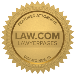 Featured Des Moines IA Accident Lawyers Badge