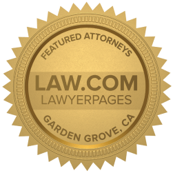 Featured Garden Grove CA Accident Lawyers Badge