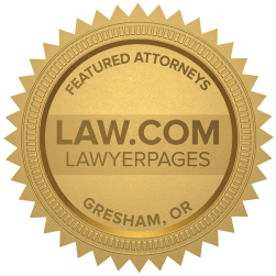 Featured Gresham OR Accident Lawyers Badge