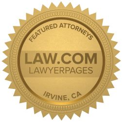 Featured Irvine CA Accident Lawyers Badge