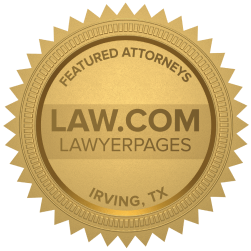 Featured Irving TX Accident Lawyers Badge