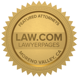 Featured Moreno Valley CA Accident Lawyers Badge