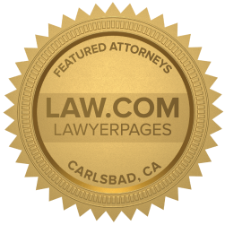 Featured Carlsbad, CA Car Accident Lawyers Badge