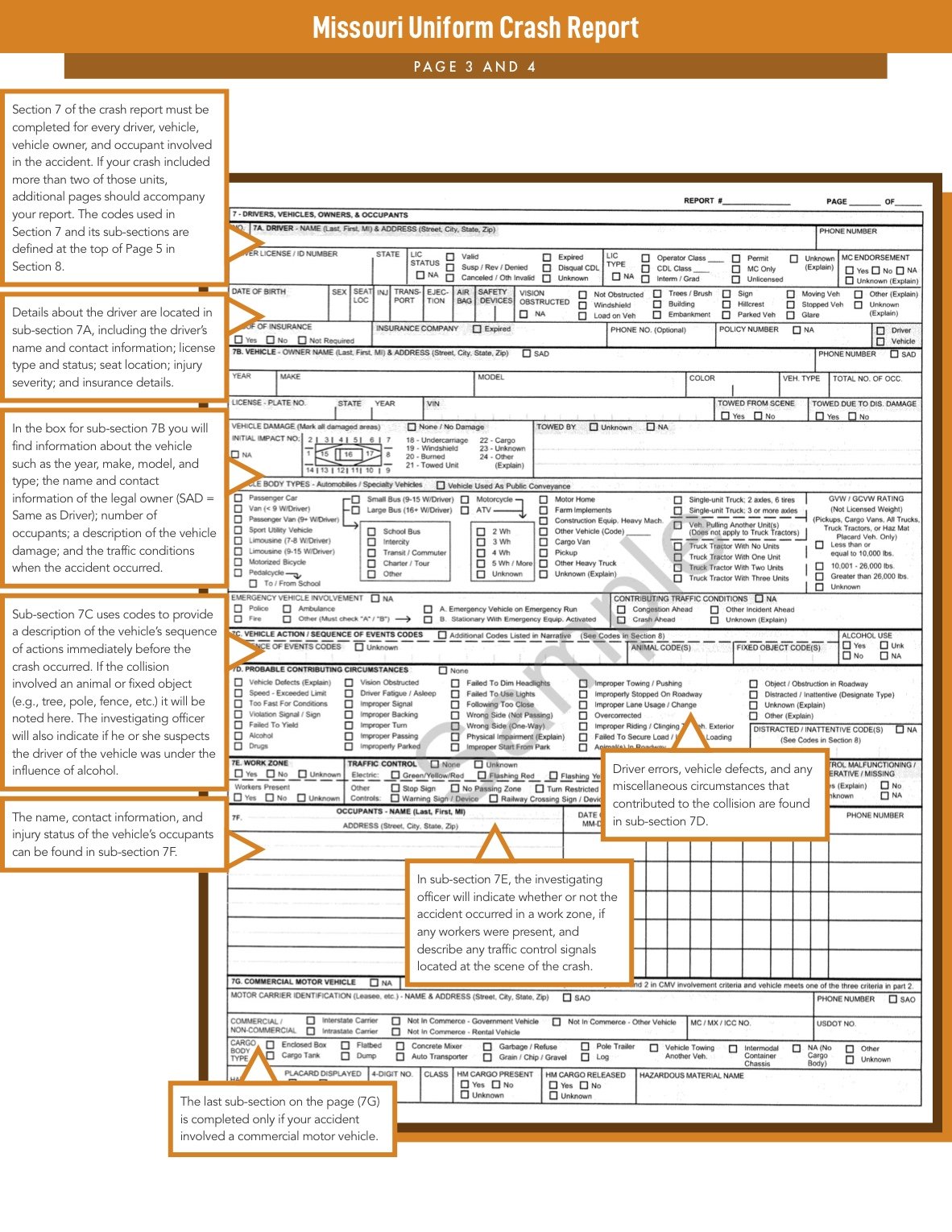 Missouri Accident Report pages 3 and 4