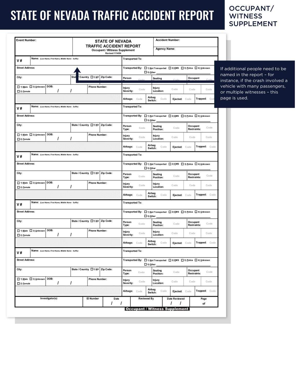 Nevada Car Accident Report page 7